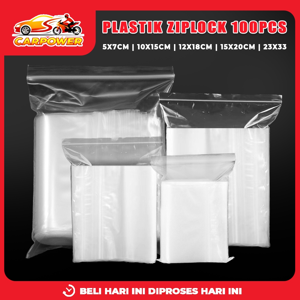 Plastik Ziplock Berbagai Ukuran Plastik Ziplock Isi 100Pcs Plastik Ziplock Serbaguna Bahan Tebal