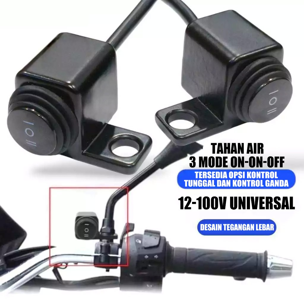 Saklar On Off Kiri Universal Saklar Kiri On Off 3 Fungsi Saklar Tombol Kotak On Off Universal Saklar