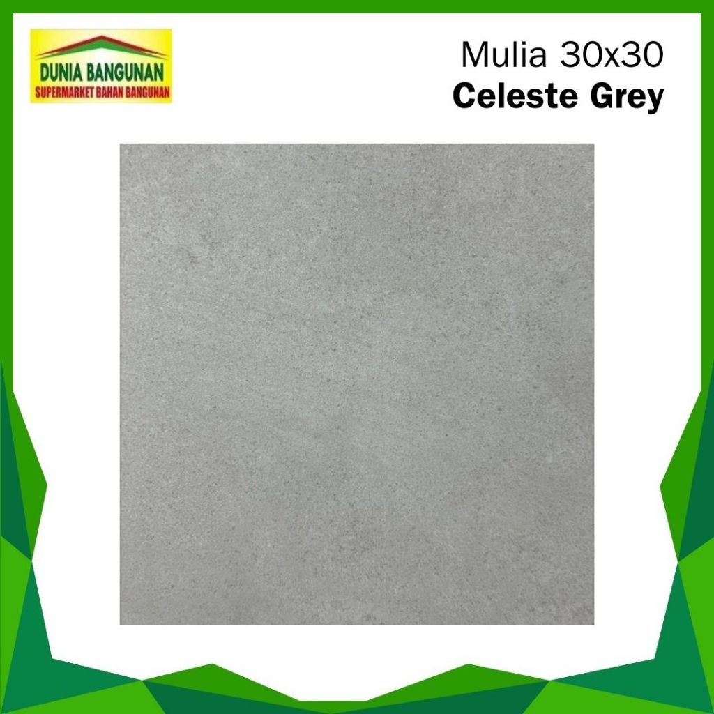 Keramik 30x30 Lantai Mulia Celeste Grey Keramik Lantai Matt/Keset Teras Dapur