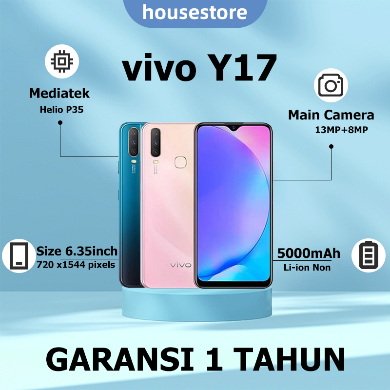 HP VIVO Y17 RAM 8/256GB 4G Baterai 5000 mAh