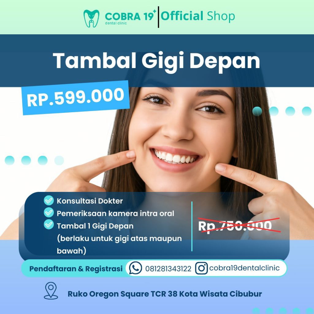 Tambal Gigi Depan Promo