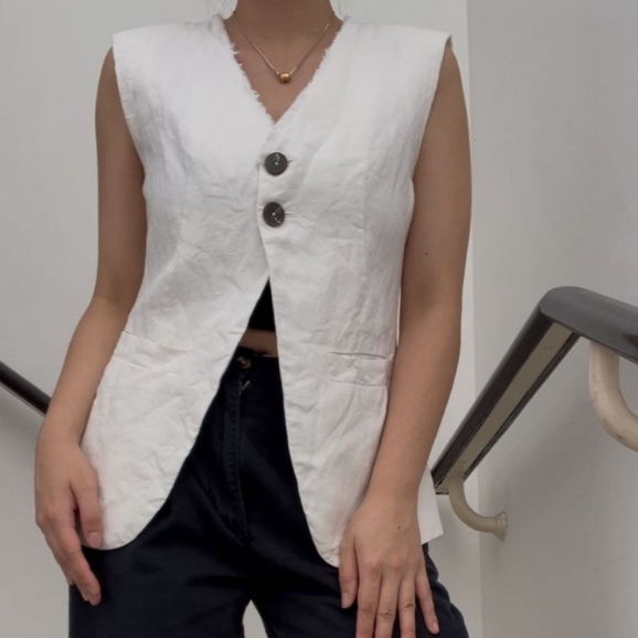 Preloved Vest Putih - White Vest