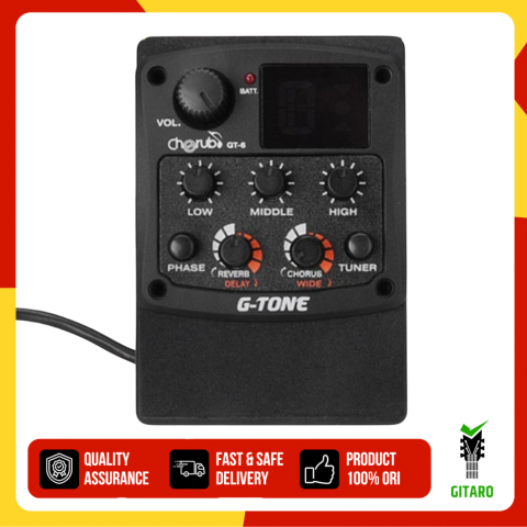 Acoustic Guitar Preamp Gitar Akustik G Tone GTone CHERUB GT6 GT 6
