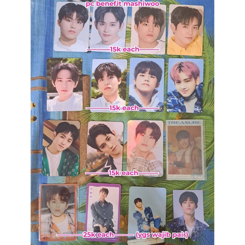 PC PHOTOCARD PARK JEONGWOO MASHIHO TREASURE THE FIRST STEP CHAPTER 1 2 3 FULL ALBUM YGS YGSELECT MAN