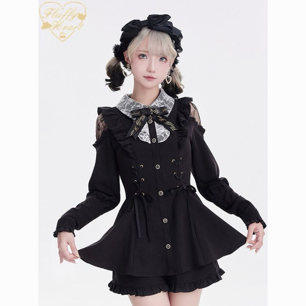 [PRE-ORDER] Jirai Kei Set-Up Dress Bow Cute