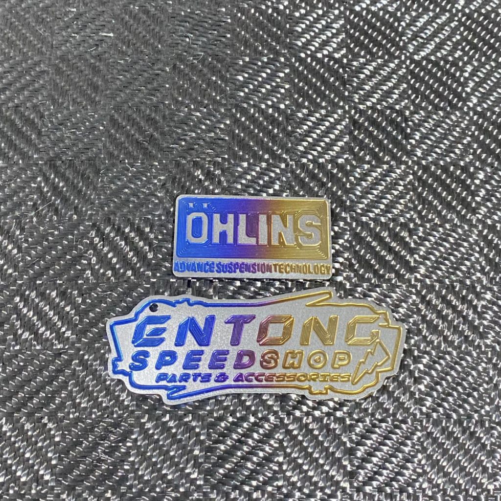 Emblem Sensor Ohlins Titanium Original Vietnam