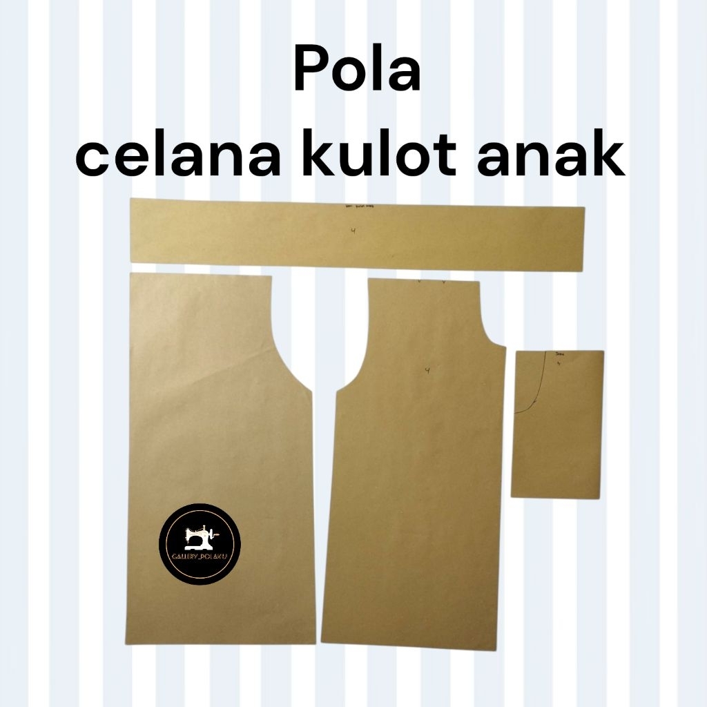 pola celana kulot anak