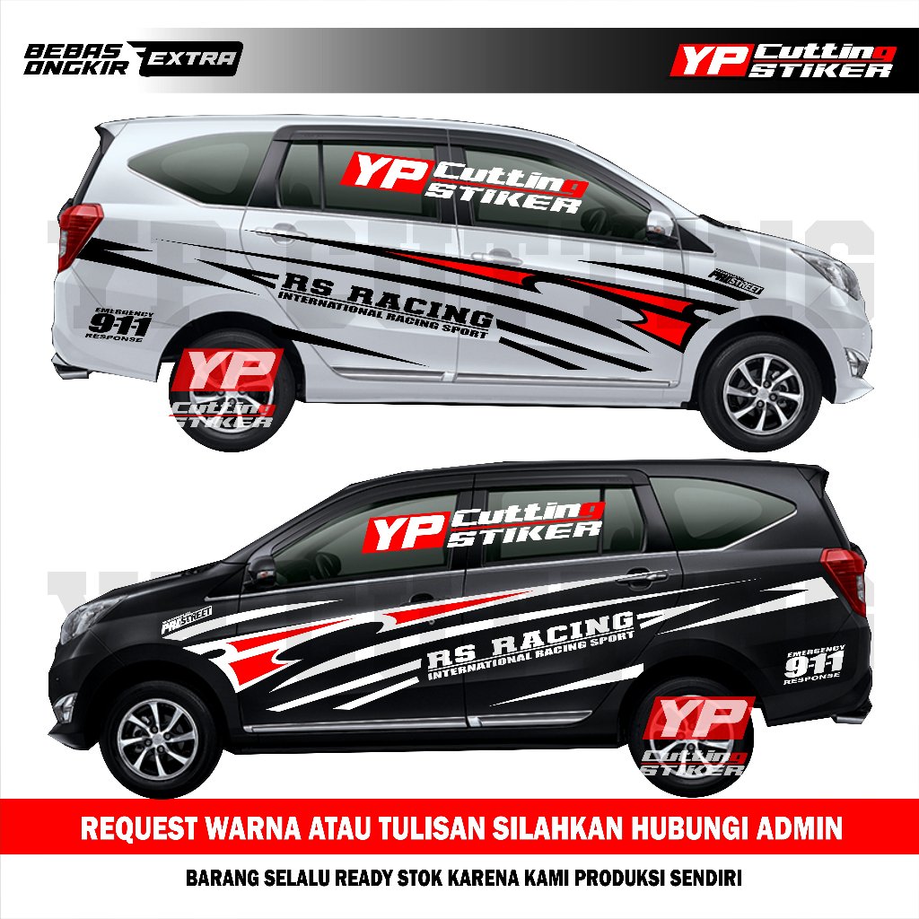 Sticker mobil sigra calya avanza ayla dll stiker list stiker cutting mobil sigra keren tahan lama