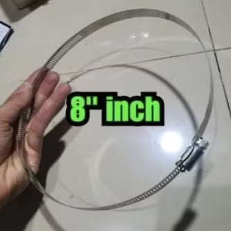 Klem selang 8" inch / hose clamp 8 inch / klem cincin bulat