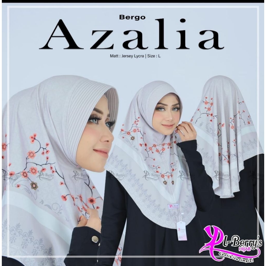 Hijab Instan Bergo Motif Sublim Azalia Elberys