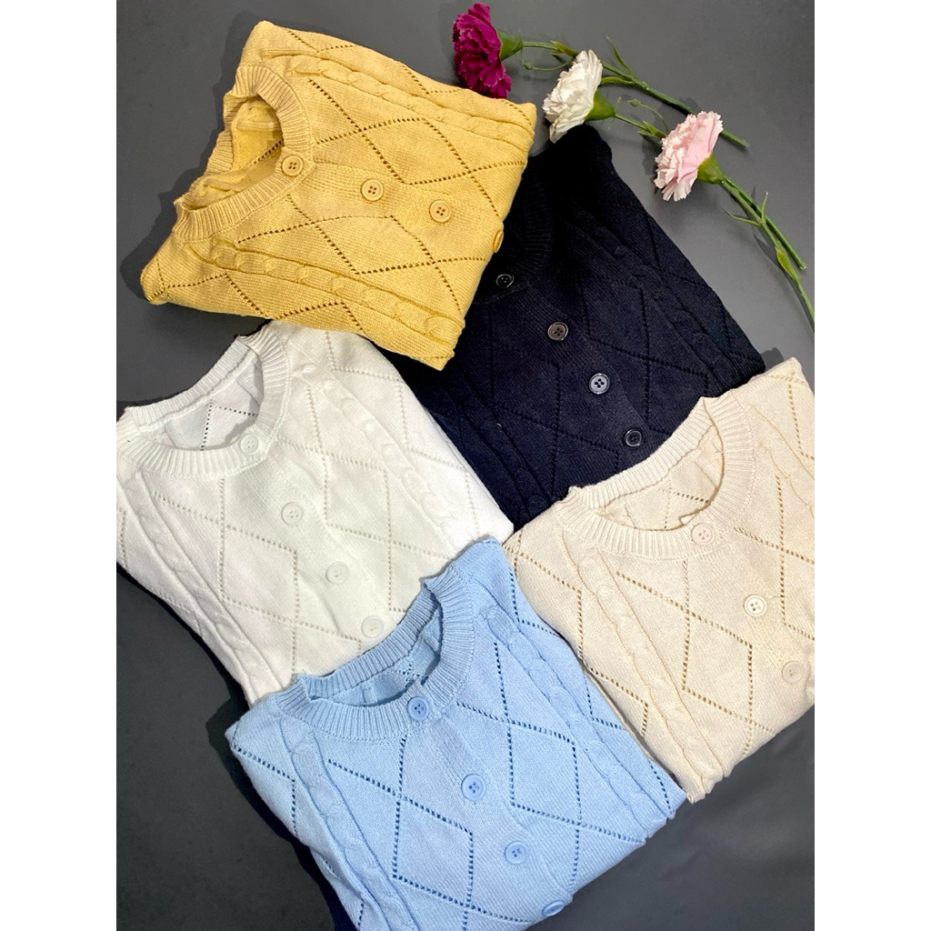 Danica knit/cardigan rajut tebal premium