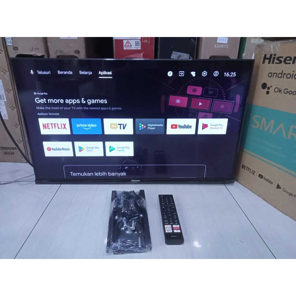 TV LED Hisense 32 inci HD Smart TV YouTube Digital TV Kondisi bekas pemakaian 6528F