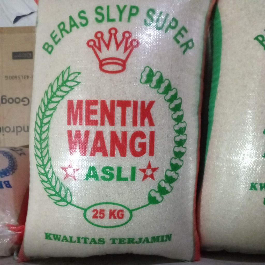 Beras mentik wangi kemasan 25kg