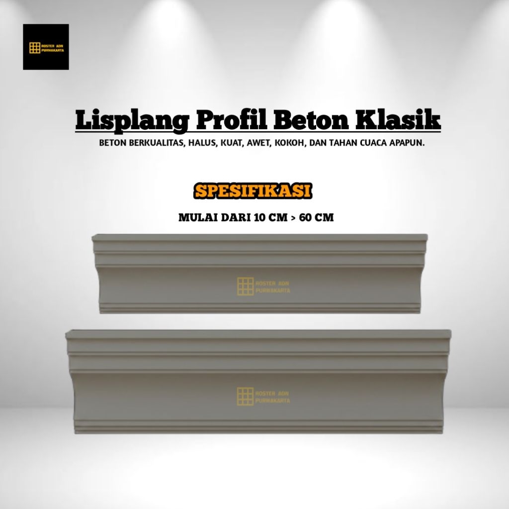 Lisplang Profil Beton List Profil Tempel List Tempel Profil List Cantol Tempel Beton Profil Tempel B