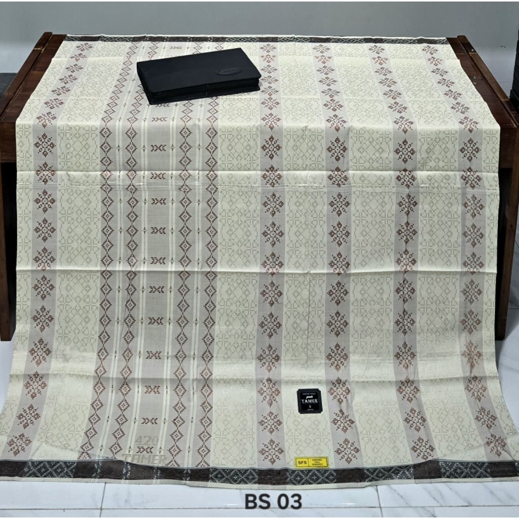 SARUNG TENUN TAMER 420 BS/AFKIR RINGAN KEMASAN BOX