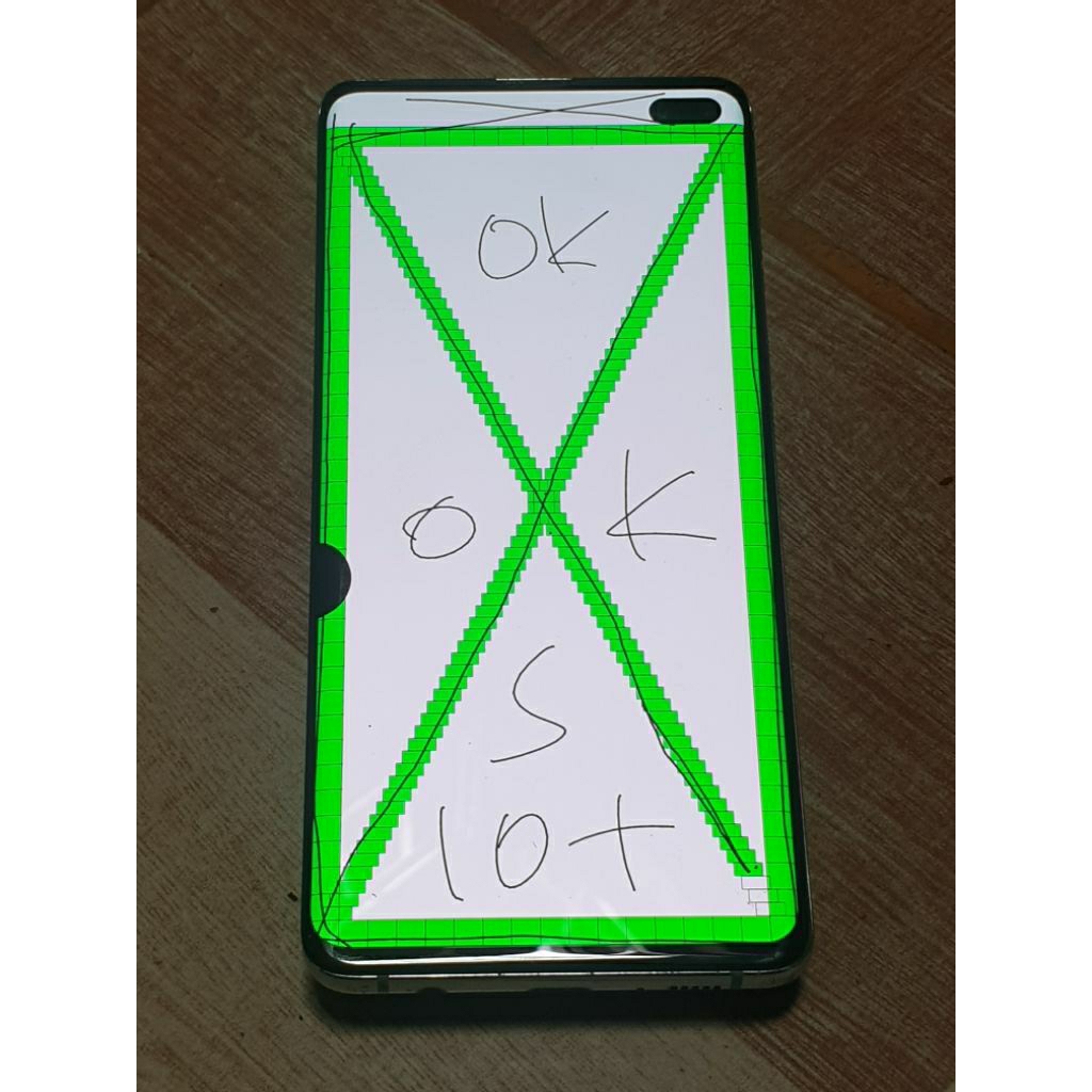 LCD samsung S10 plus original copotan minus normal