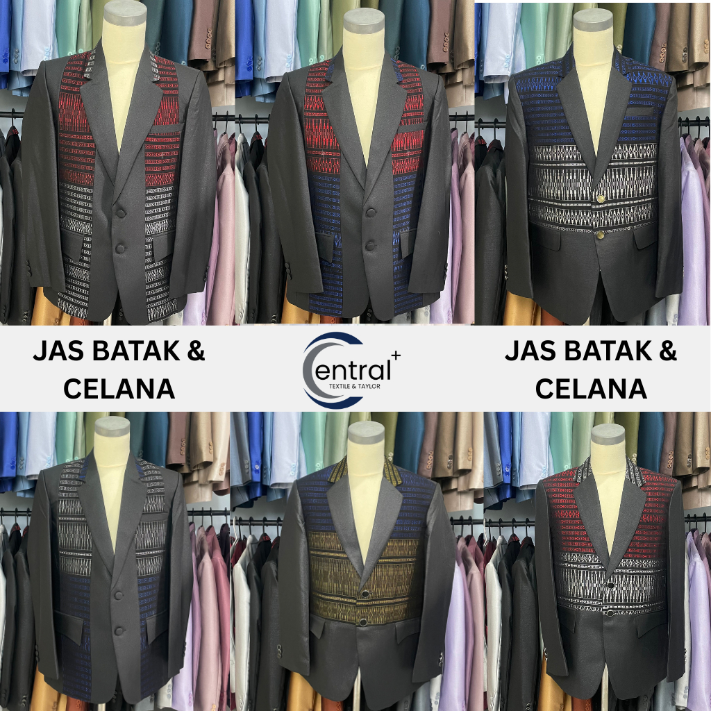 JAS MOTIF ULOS , JAS BATAK SUMATERA UTARA KOMBINAS BESERTA CELANA
