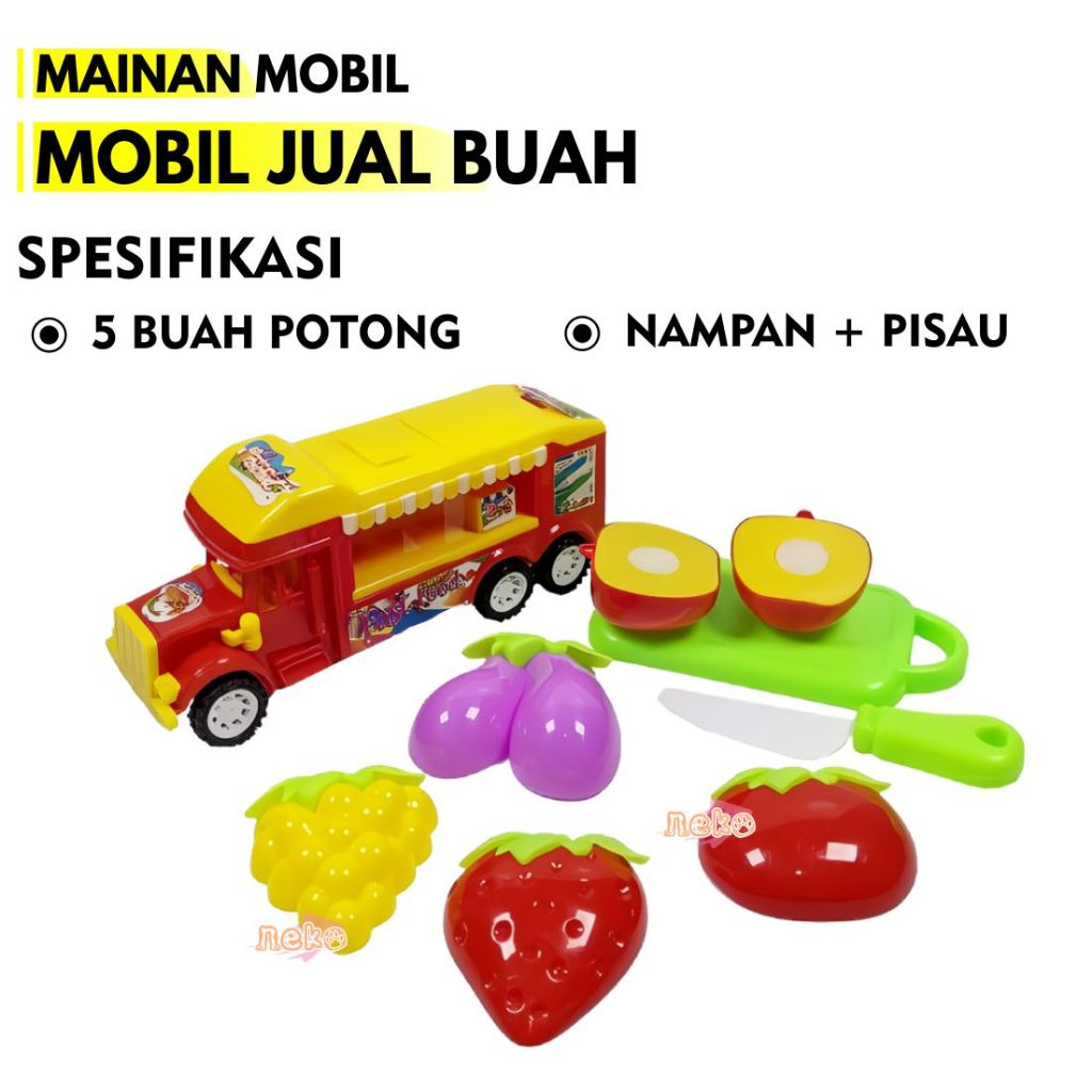 Mainan Anak Mobil Truck Buah Delicious Fast Food Mainan Anak Mobil Truck Makanan