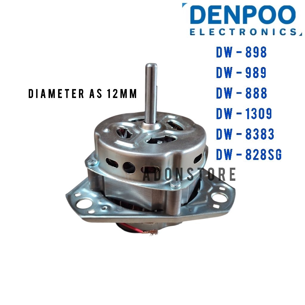 DINAMO WASH DENPOO DW 898 DW 989 DW 888 DW 1309 DW 8383 DW 828SG / MOTOR PENCUCI MESIN CUCI DENPOO 2