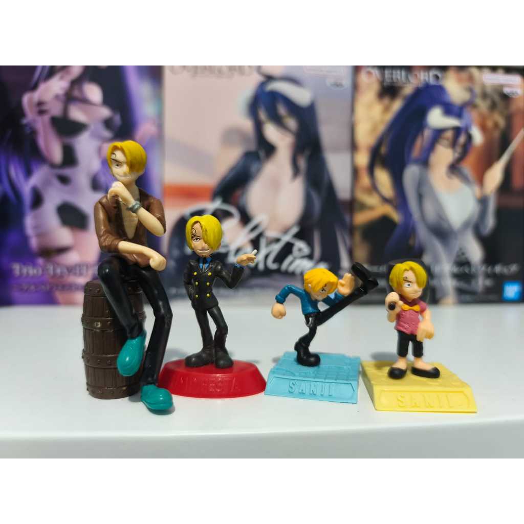 MINI FIGURE One piece Set Of 4 Sanji Gashapon Coca cola Bandai