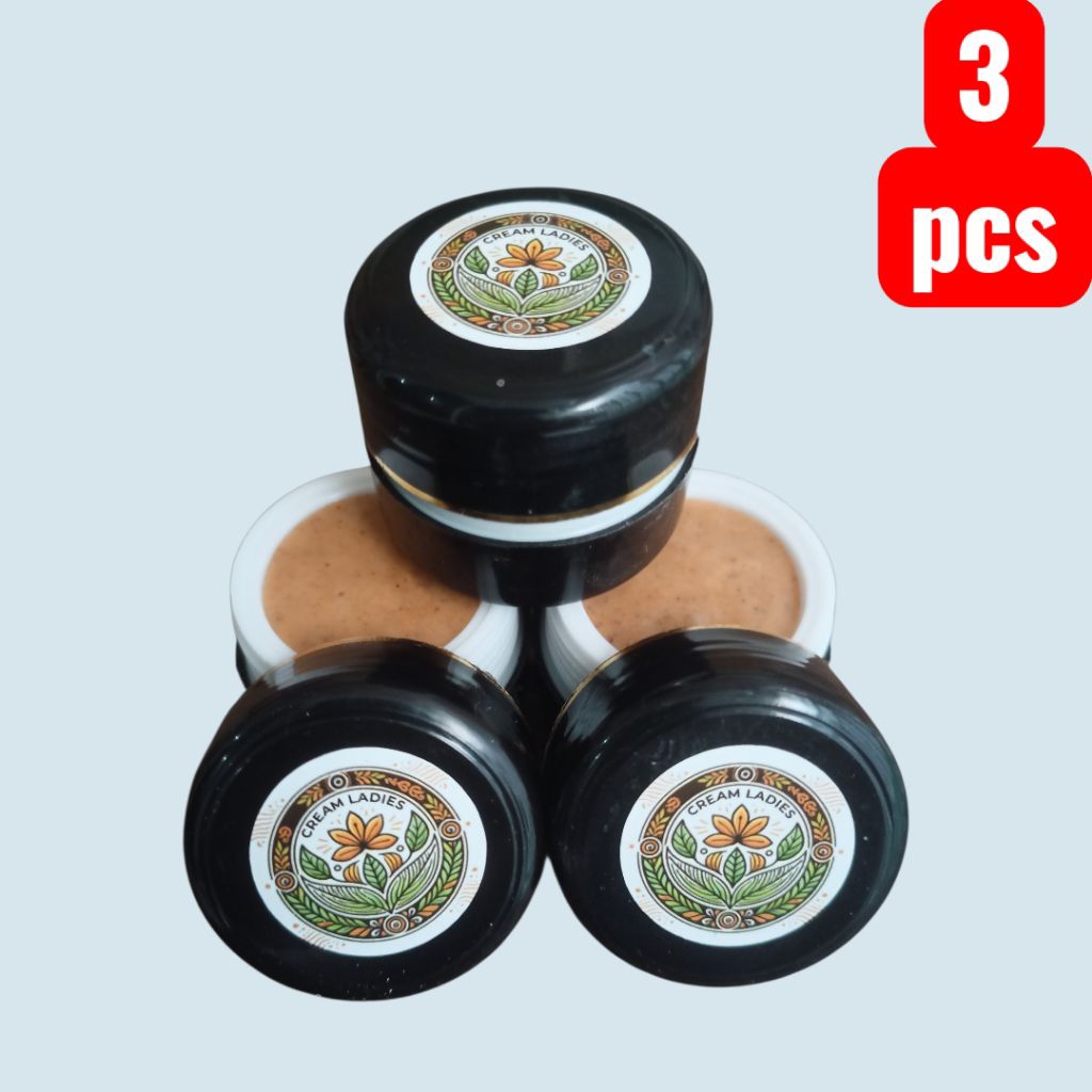 3pcs perapat Miss v alami-cream ladies pot hitam- cream beauty Miss v pot hitam pemium privasi - ram