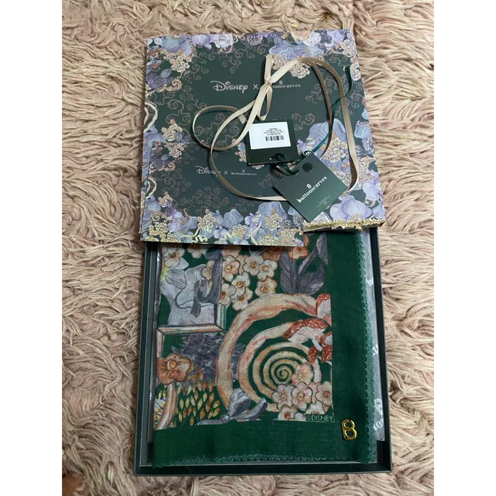 PL buttonscarves The Wonderland Voile Square-Garden