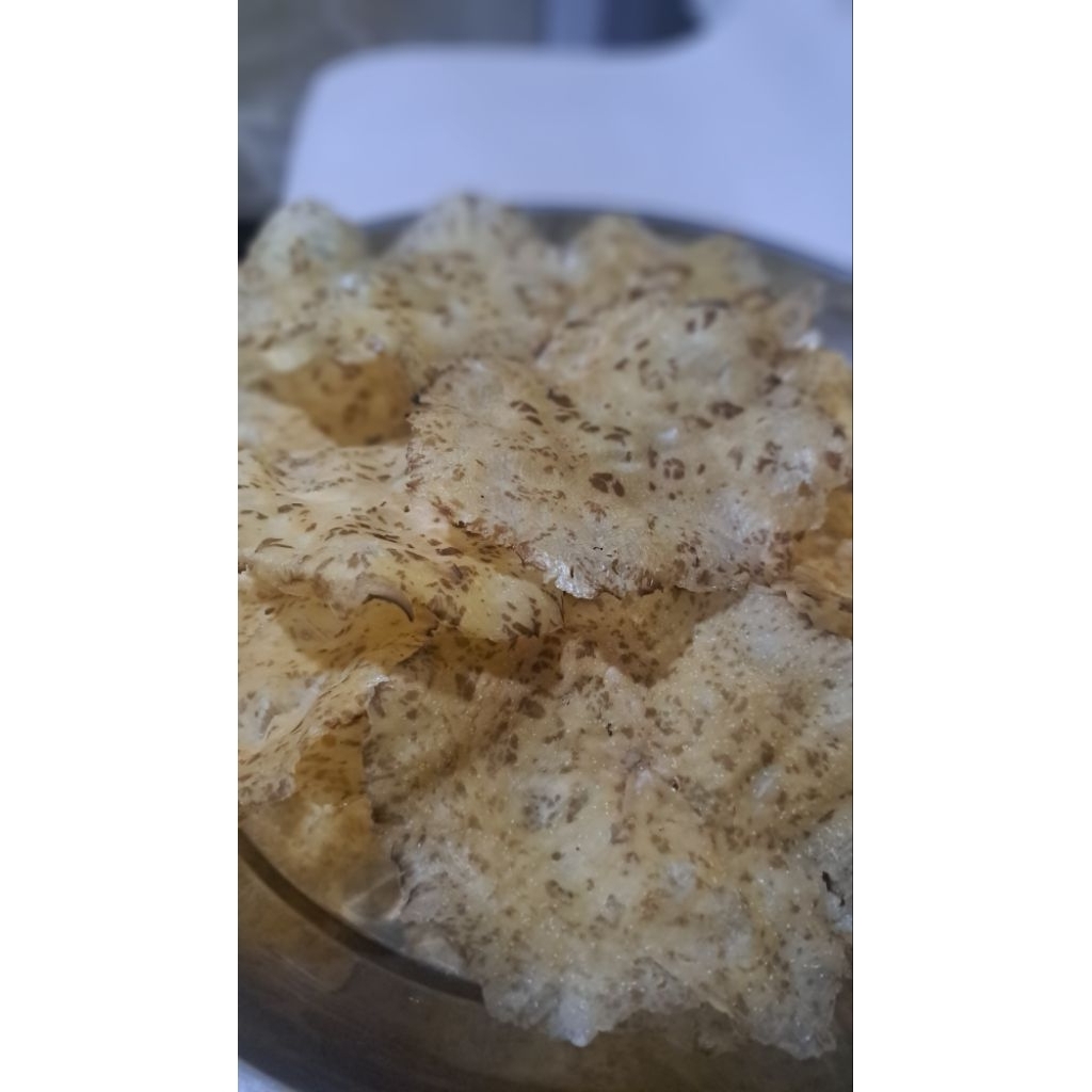 Kerupuk Jengkol (Jariang) Mentah Asli Padang Rasa Jengkol Original Pendamping Makan dan Meningkat Se