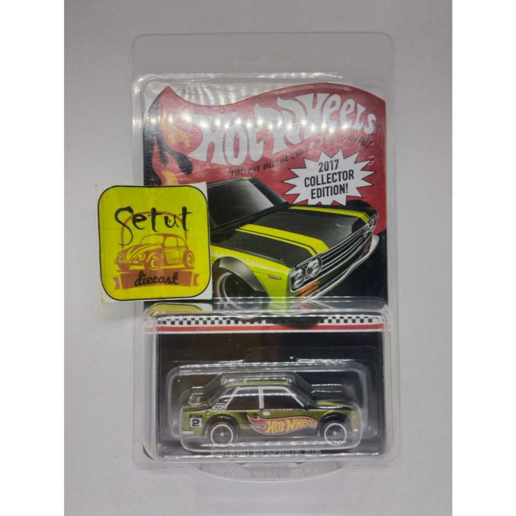 HOT WHEELS HOTWHEELS MAIL IN DATSUN BLUEBIRD 510 COLLECTOR EDITION 2017 HIJAU GREEN
