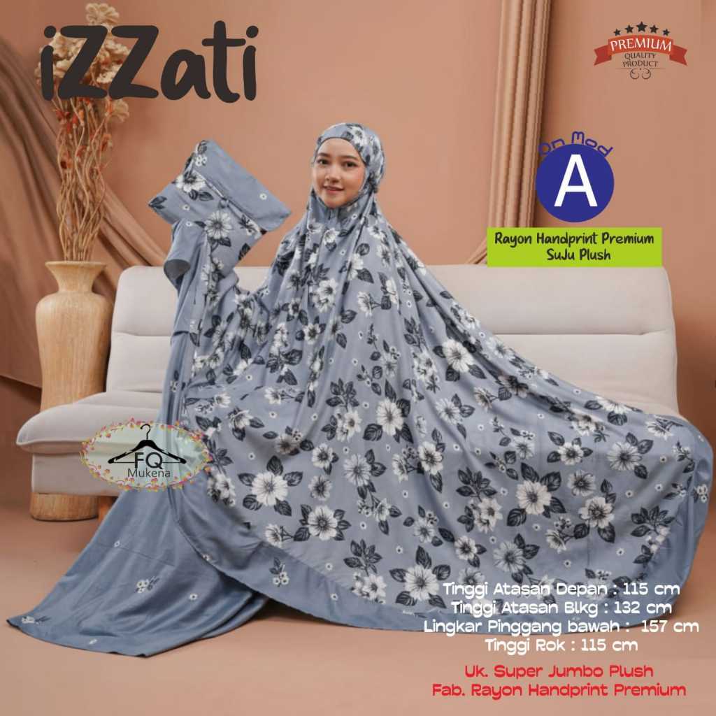 Mukena Izzati Dewasa Bahan Rayon Premium Adem dan Nyaman
