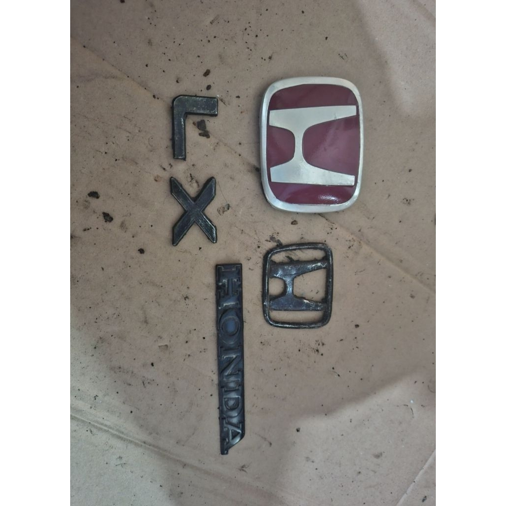 emblem logo tulisan copotan civic LX