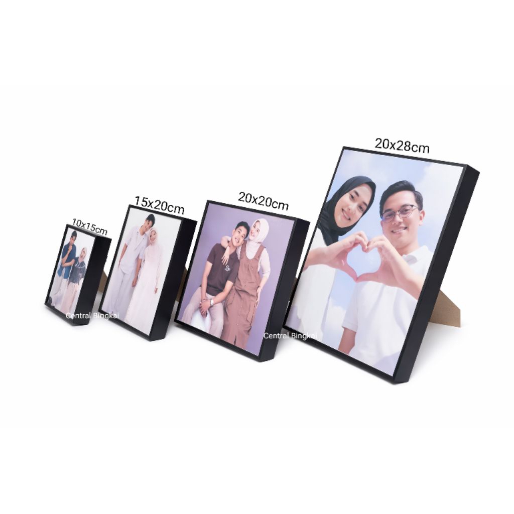 Cetak Foto Plus Bingkai / Frame Blok / Foto Blok / Foto Bingkai Frameles