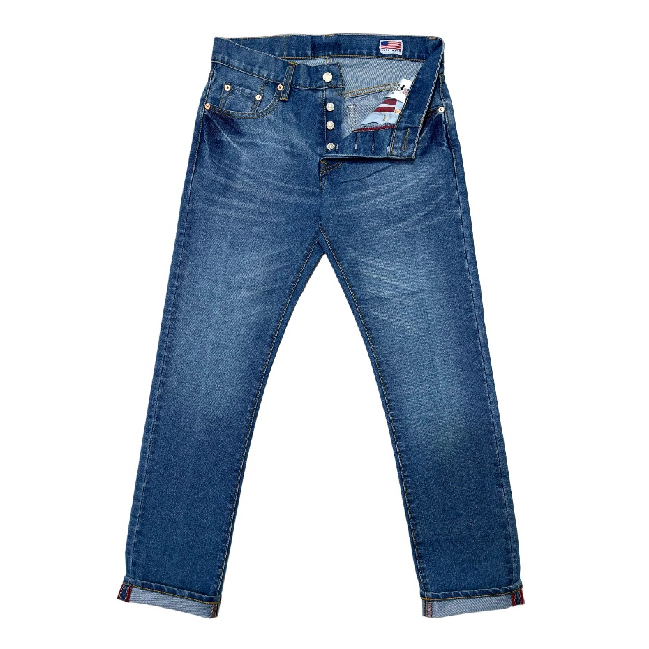 501 USA Celana Panjang Jeans Pria Standar Regulerfit