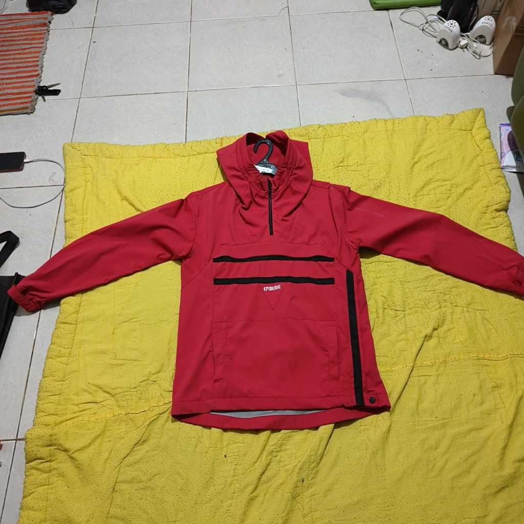 Jaket Anorak Merah (Second)