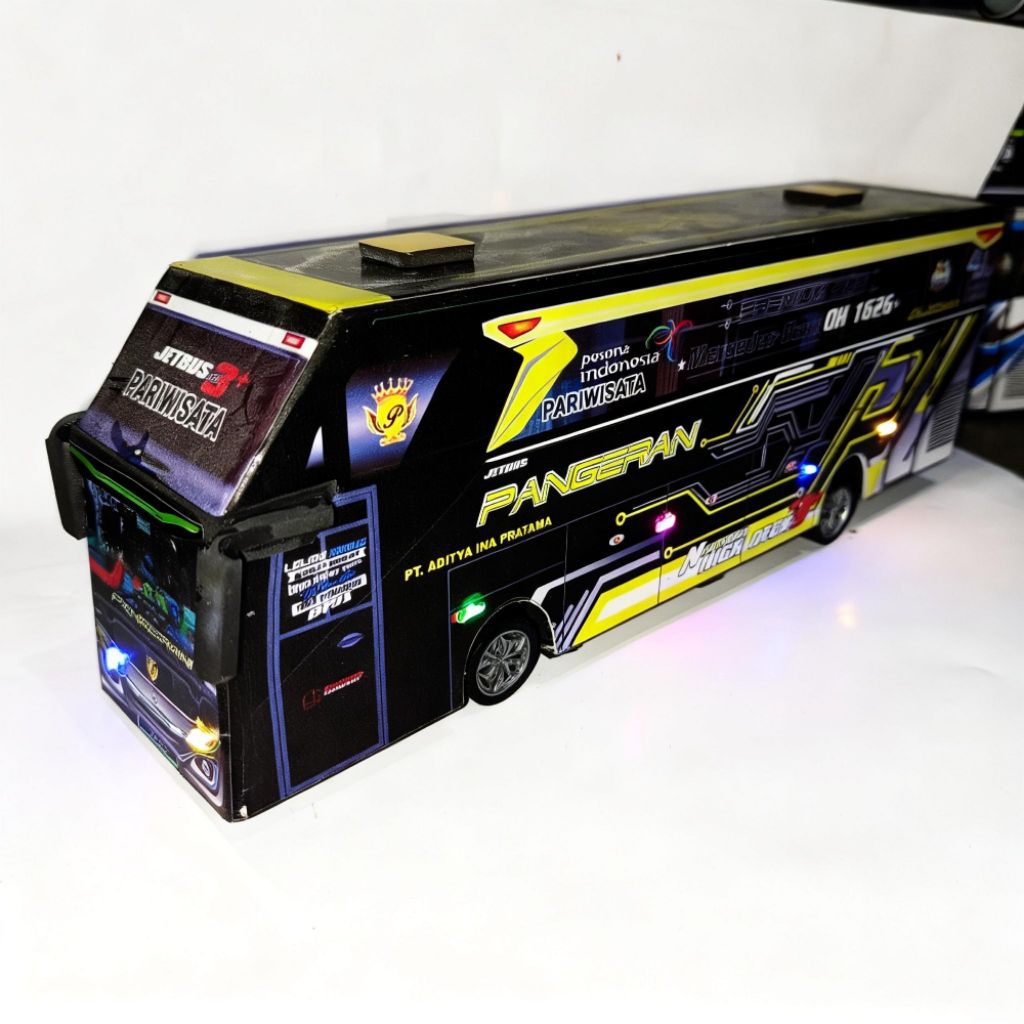 Bus Remote Control Telolet Basuri  full lampu