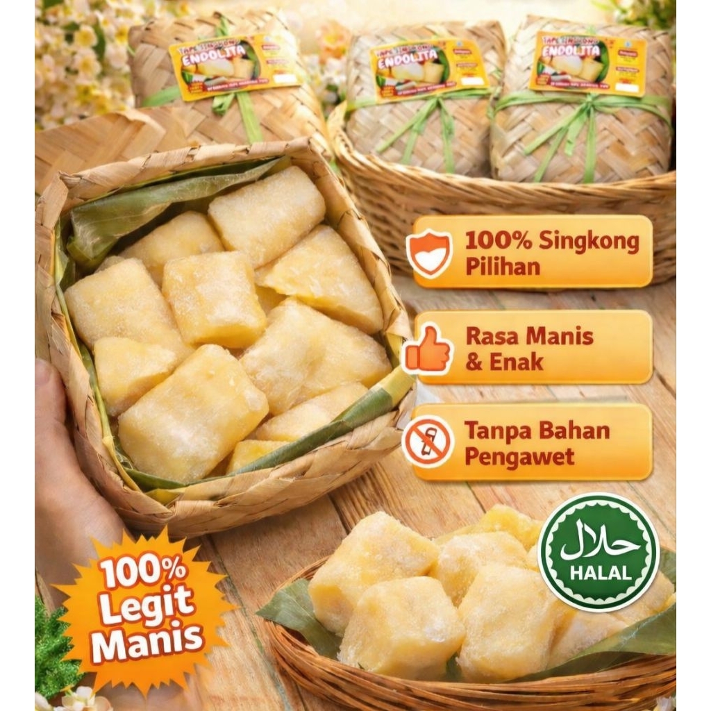 TAPE SINGKONG MENTEGA ASLI GEMBONG PATI 600 GR