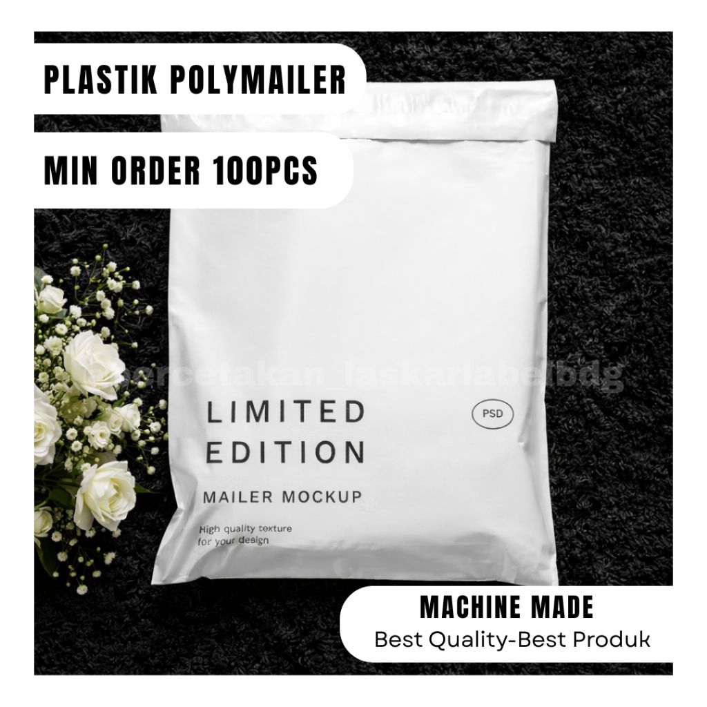 100pcs plastik polymailer polymer sablon polymer custom