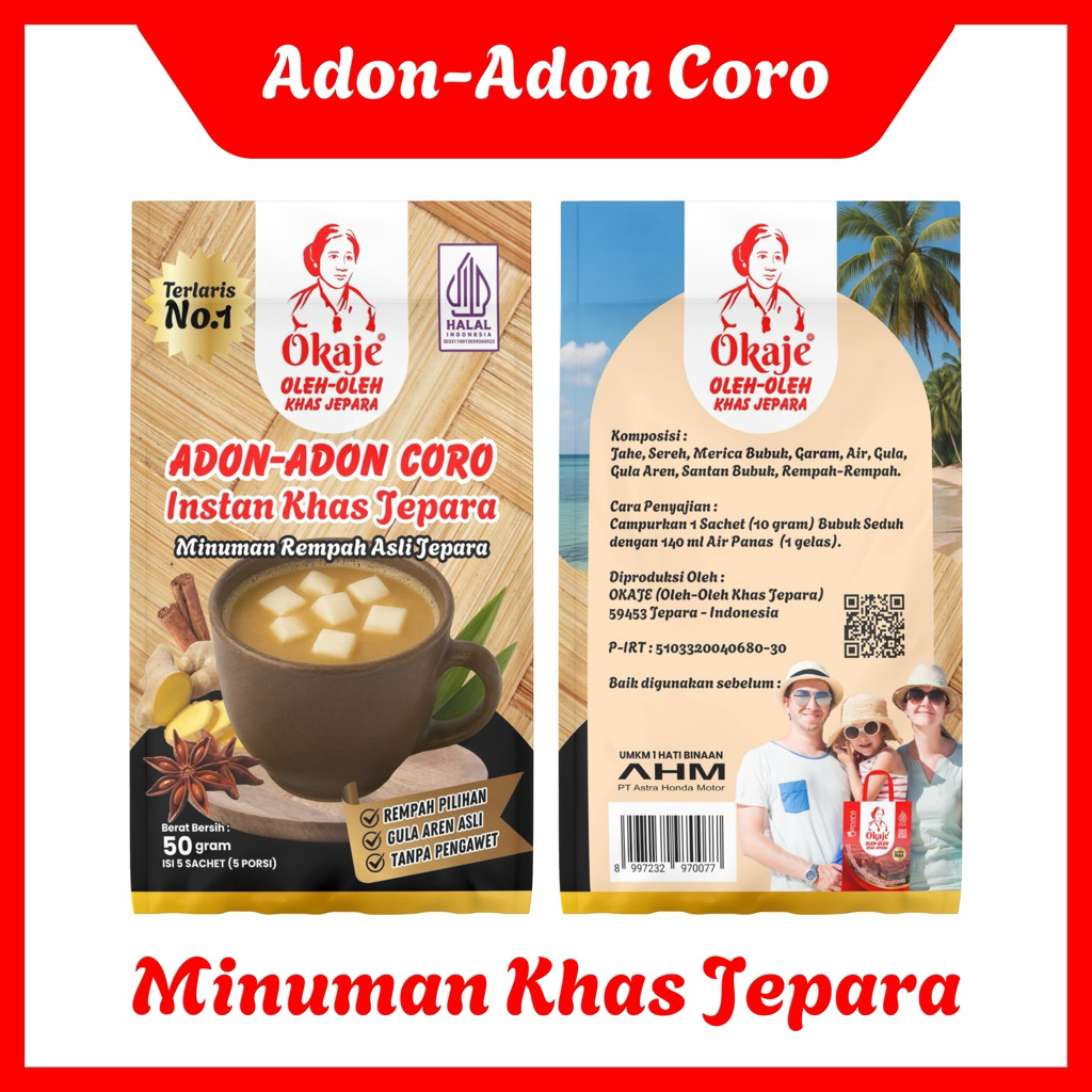 OKAJE Adon Adon Coro Instan Minuman Khas Jepara | Oleh Oleh Khas Jepara