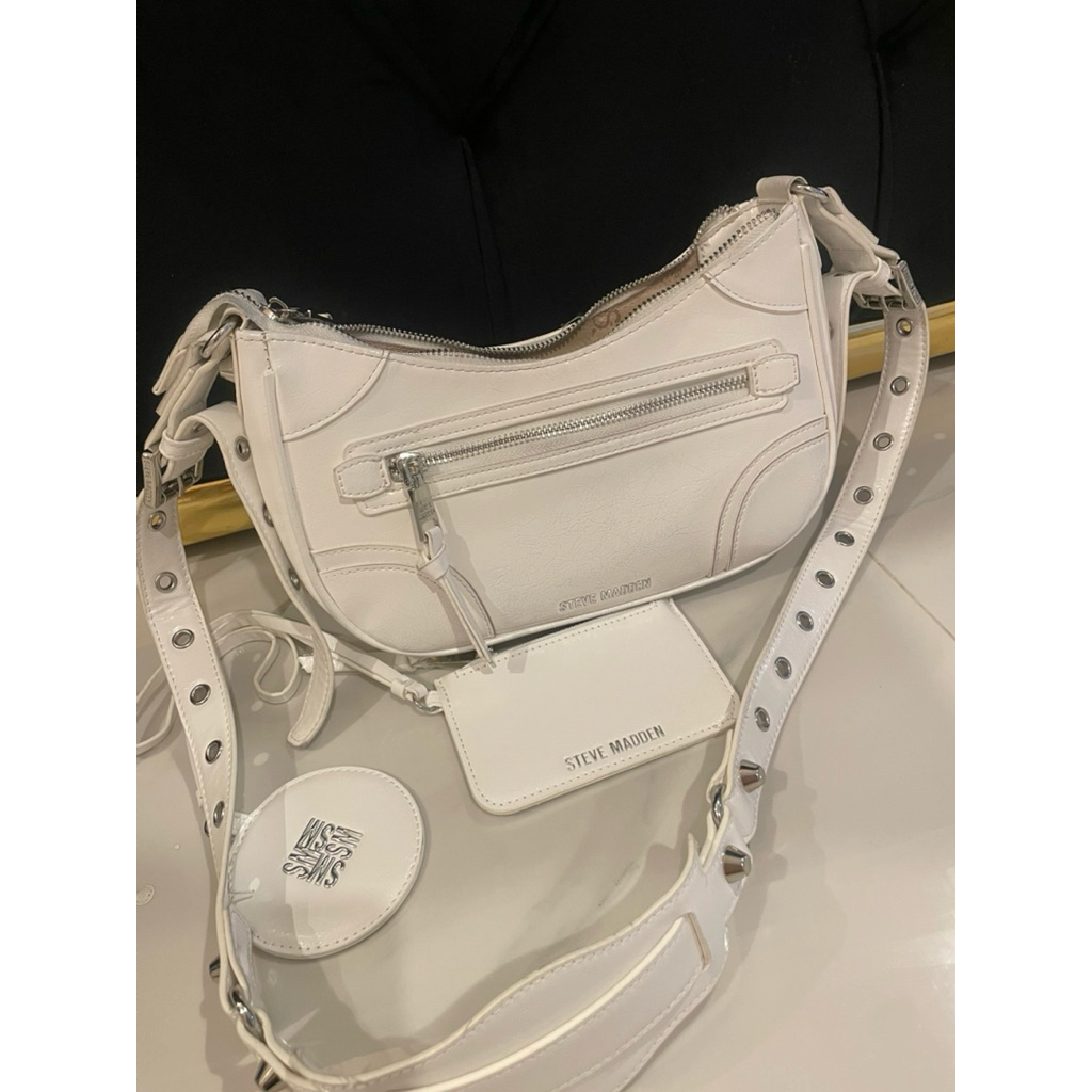preloved tas steve madden warna putih
