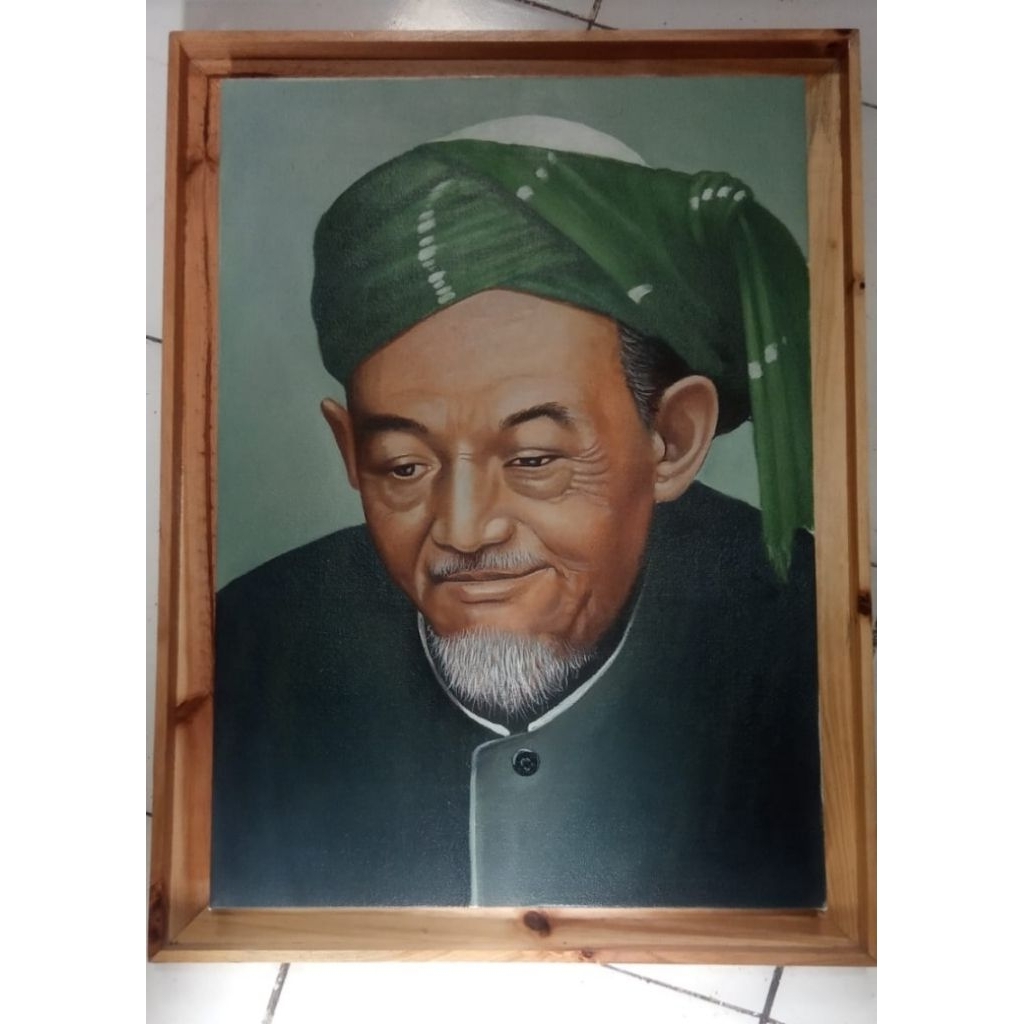 lukisan kyai Hasyim Azhari