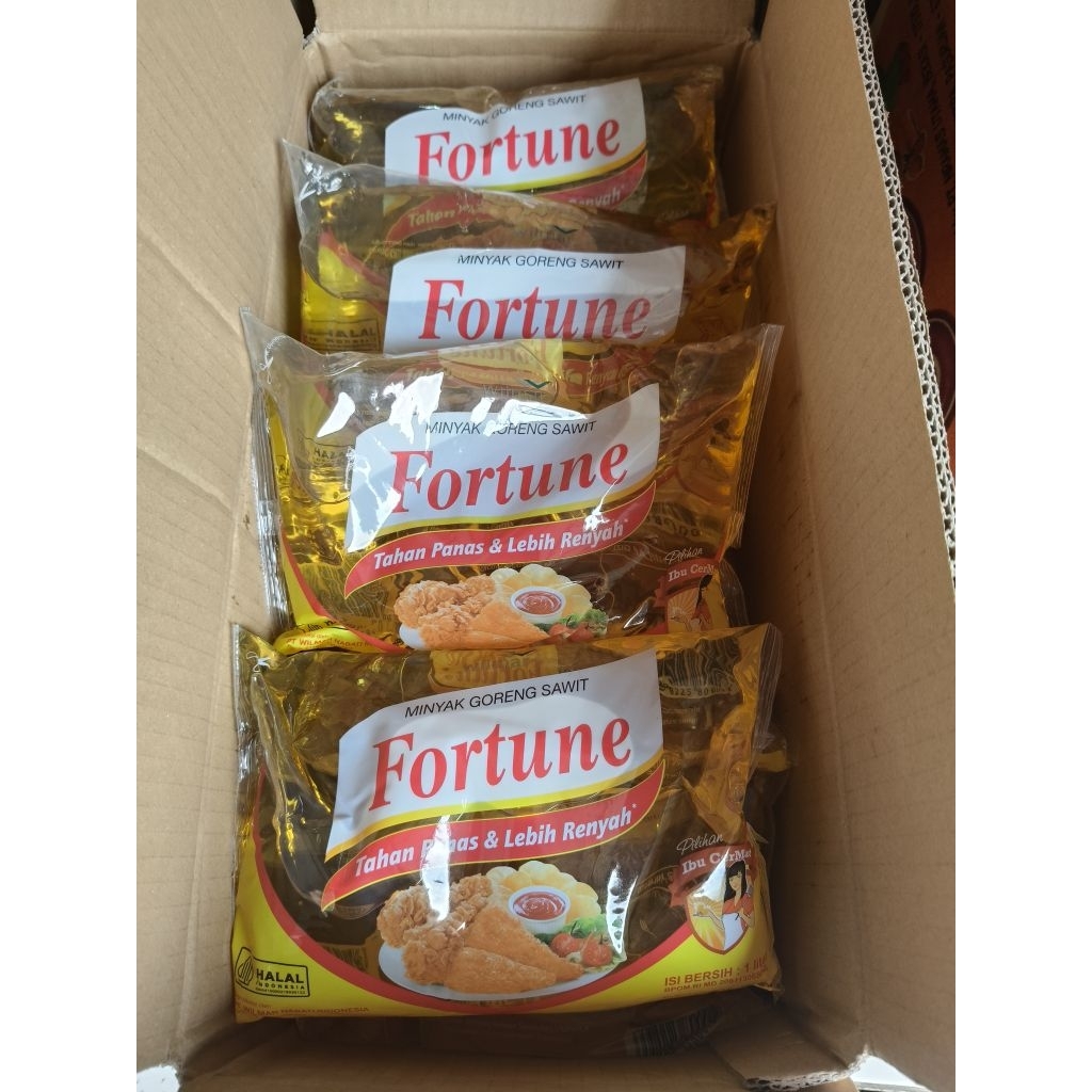 Minyak Goreng Fortune Bantal 1 Dus@12pcx1liter/bisa Cod