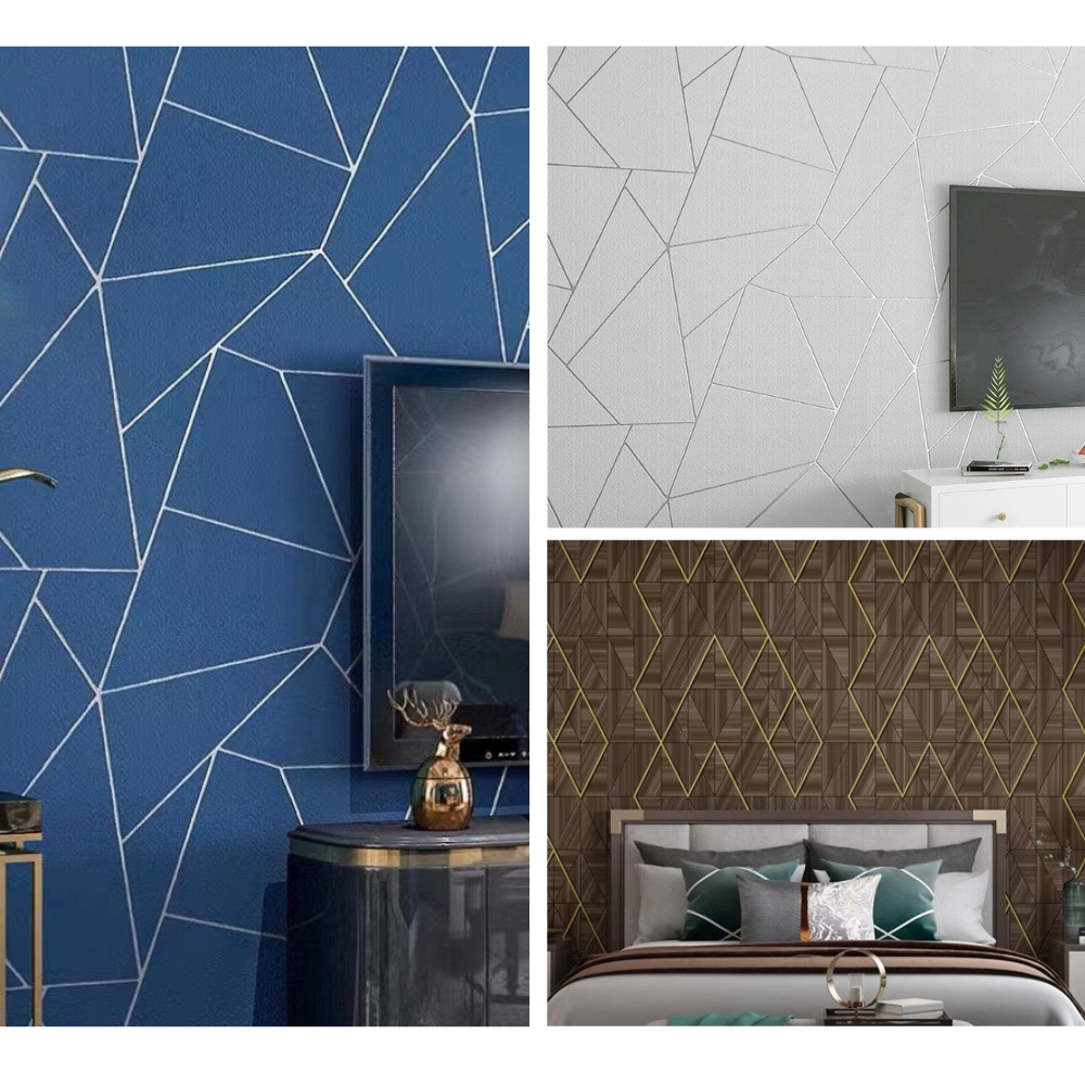 [Bisa COD] Stiker Dinding Ruang Tamu Walpaper Dapur Wallpaper Dinding Motif Keramik Walpaper Keramik