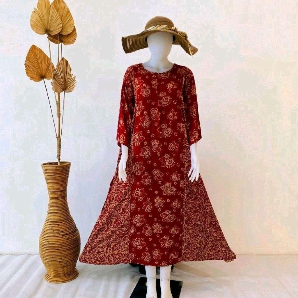 Setdress Abaya Jumbo Busui Batik Pekalongan