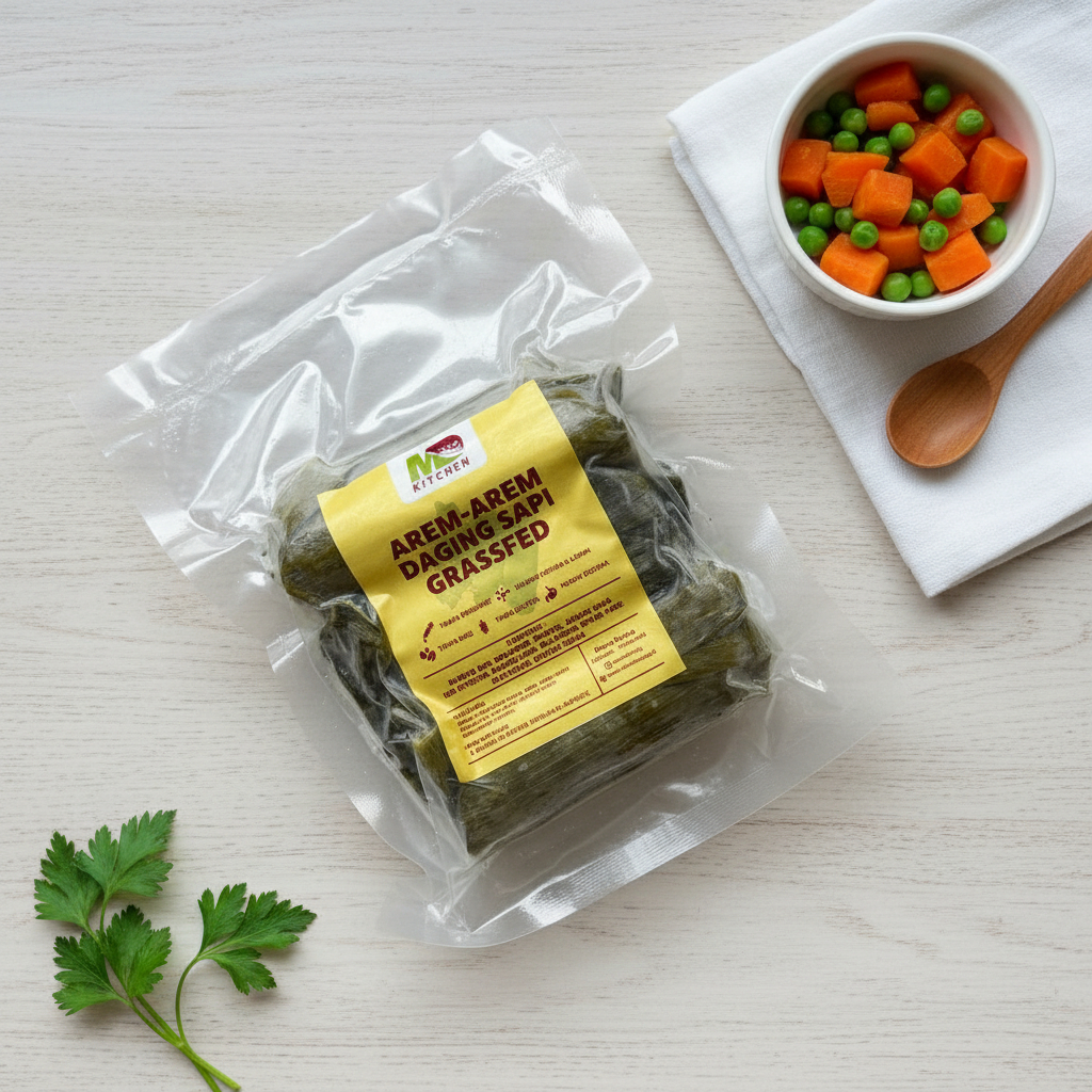 MD KITCHEN Arem-Arem Daging GrassFed 200gr (Isi 3pcs) - BEBAS MSG & BAYI BALITA APPROVED