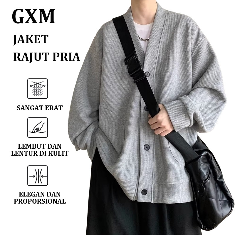 Button Cardigan   Knitwear Rajut Lembut   Lengan Panjang baju  cardigan abu  cardigan hitam  baju ra