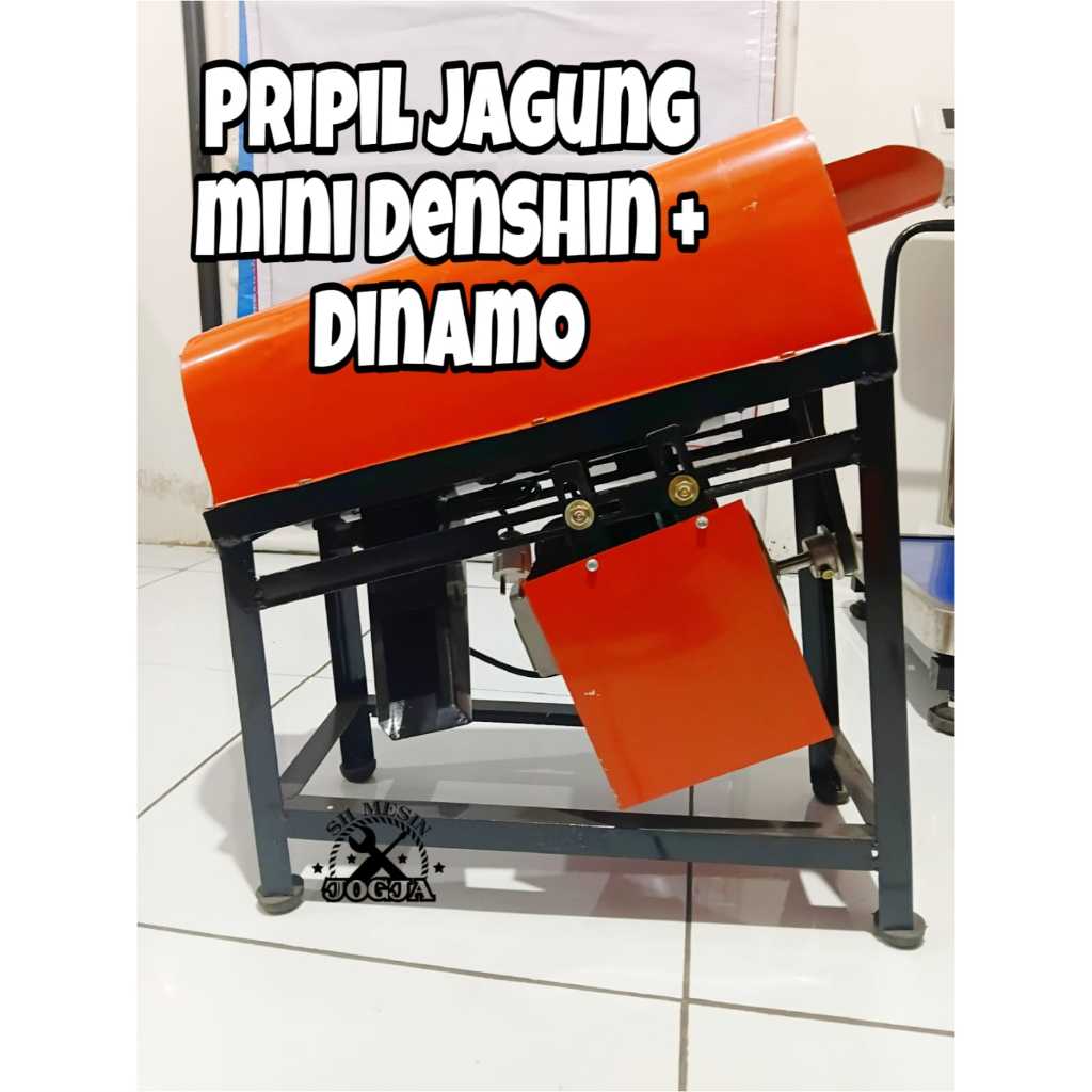 Mesin Pemipil Pripil Jagung Mini Denshin + Dinamo Listrik