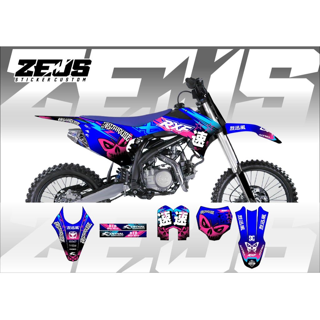 Decal Sticker - Stiker Dekal Rxf 150cc Zeus SC 23