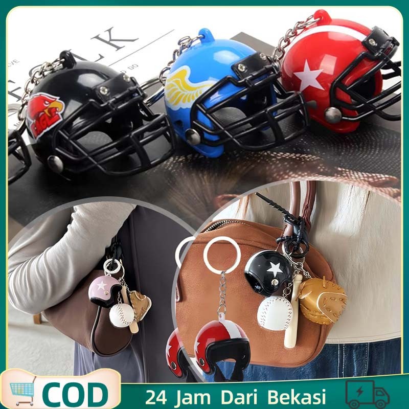 Gantungan Kunci Bentuk Helm Topi Helm Rugby Gantungan Kunci Helm Gantungan Kunci Hlem Helm Mini Gant