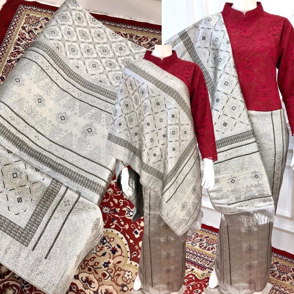 ATBM ( SONGKET MESIN )  ABU ABU TERBARU