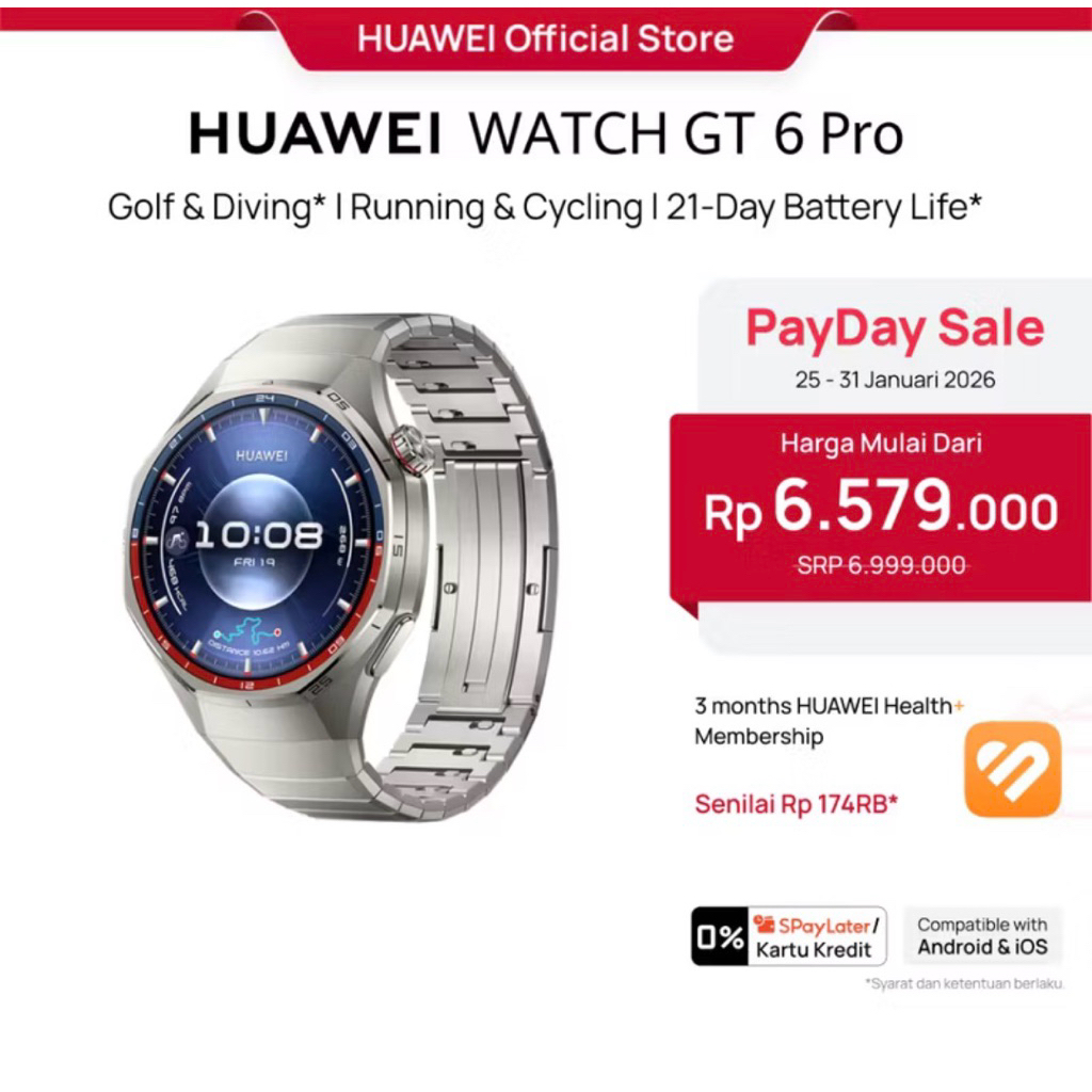 NEW SEGEL Huawei Watch GT 6 Pro Titanium 46mm