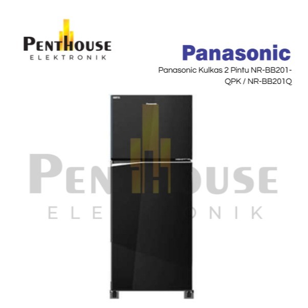 Panasonic Kulkas 2 Pintu NR-BB201-QPK / NR-BB201Q / NRBB201QPK